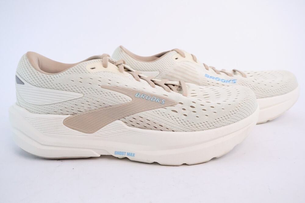 Brooks Ghost Max 3 Womens Size 9.5D Beige Athletic Running Shoes Sneakers #120